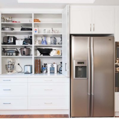refrigerator, appliance cupboard, and other kitchen tools