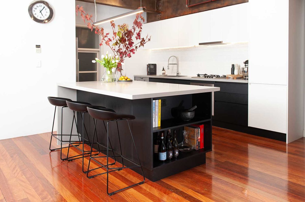 Industrial Kitchen Renovation in Richmond Apartment 